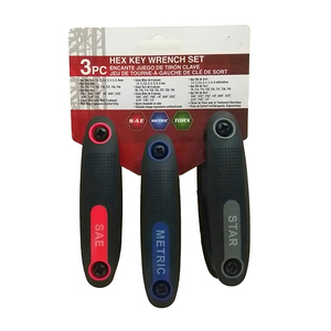 ชุดประแจอัลเลนแบบพับได้25ชิ้น, SAE, เมตริก, ชุดทอร์ค, เหล็กโครเมียมวานาเดียม, ชุดกุญแจอัลเลนแบบพกพา3แพ็ค - Product Image 2