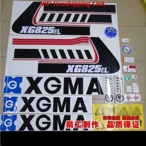 עבור מדבקה מדבקת חופרים מלאים מדבקה מכונית xgma 338/36el/822lc/825lc /xg8158/228 אביזרים חופר חפירה