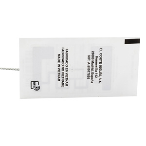 高性能プログラム可能UHF860-960MHz RFID U7ウェットインレイハングタグラベルステッカー布衣服RFIDスマートラベル用 - Product Image 4