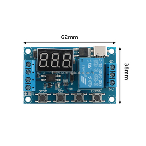 1 canale Timer di ritardo modulo relè Display a LED ciclo di temporizzazione interruttore del circuito con USB - Product Image 5