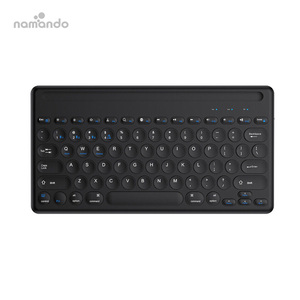 Wireless <strong>Keyboard</strong> Multi-Device BT and 2.4G Dual Mode for iPad to 3 Devices for Tablet iPhone PC Smart TV IOS <strong>Android</strong> Windows - Product Image 1