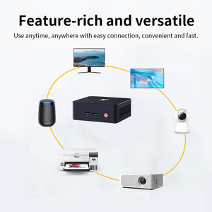 Mini PC con CPU N100 de 12ª generación, DDR4, PCIe 3,0/4,0, puertos duales HD, Bluetooth, Wi-Fi Home Office Entertainment HD Output - Product Image 2