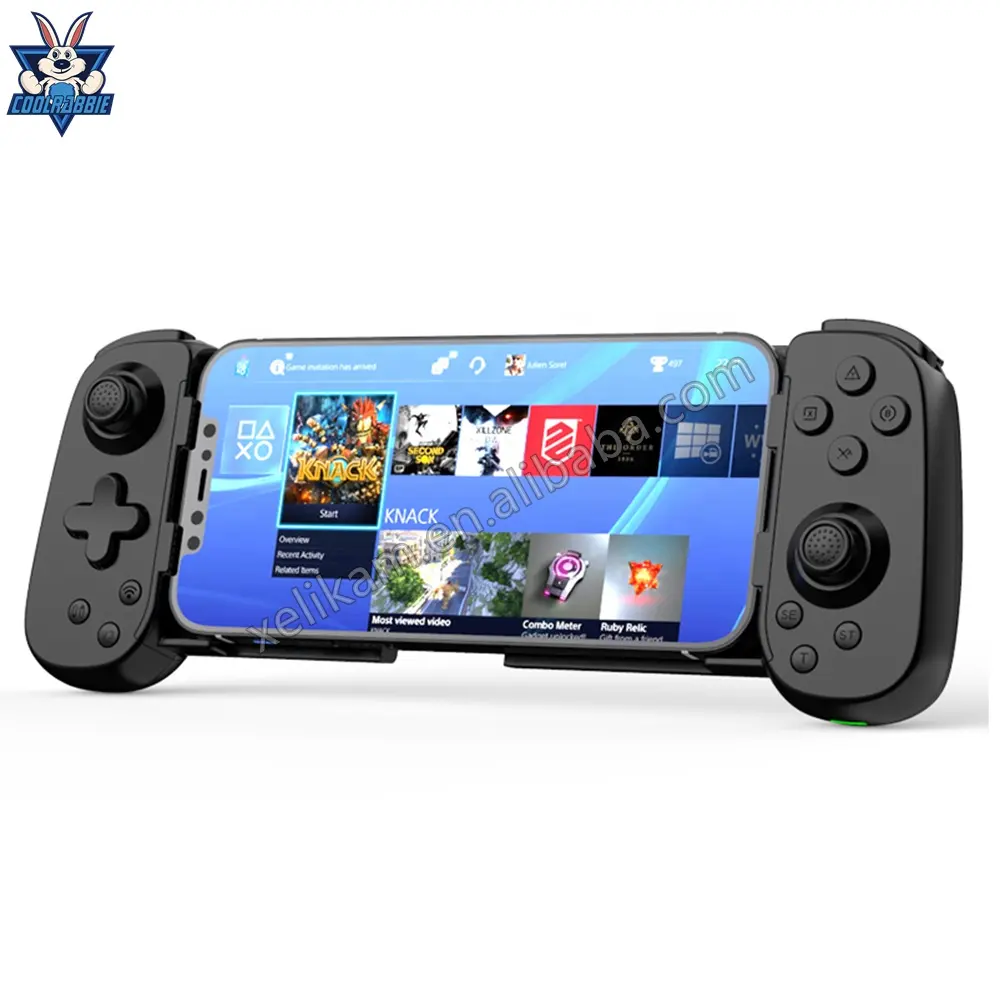 CoolRabbie D6 Phone PC Game Pad Wireless Stretching Racing Handle Joystick Mobile Gaming Controller For Pugb