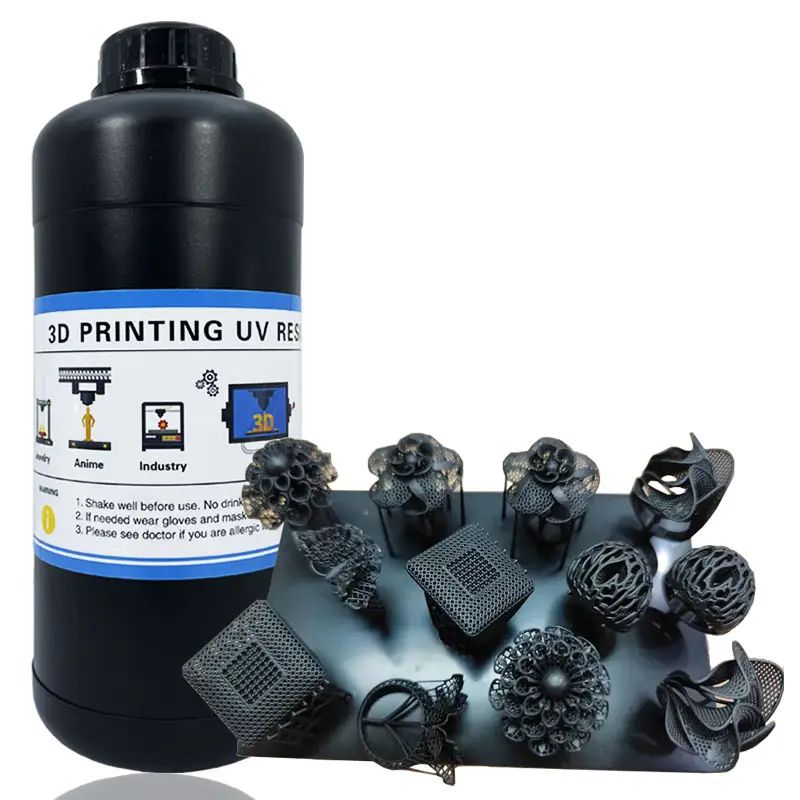 एलसीडी/डीएलपी 3D प्रिंटर Castable राल काले रंग के लिए तरल मोम कास्टिंग 3D राल गहने नए साँचे कास्टिंग