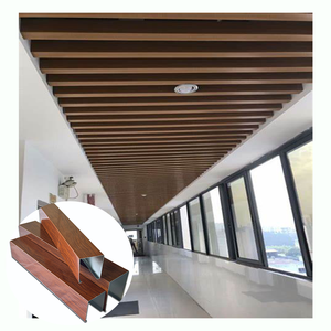 简单的流行天花板设计大厅铝天花板办公室U形天花板 - Product Image 1