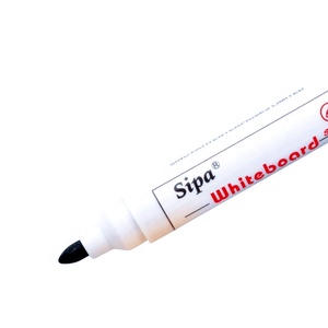 SIPA SW238/SW239 Anpassbarer Logo Whiteboard Marker mit flacher Pinsels pitze Shorter Barrel Bullet Chisel Nib Round Barrel - Product Image 2