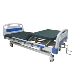 Üç fonksiyon manuel tıbbi yatak 3 krank dayanıklı hastane klinik mobilya geri bacak genel asansör ayarlanabilir OEM/ODM mevcut - Product Image 5