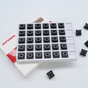 GATERON สวิตช์น้ำมันคิงส์แพ็คเกจขายปลีก,สวิตช์คีย์บอร์ดเครื่องกลแบบเรียบ DIY 5pin แรง55G เชิงเส้น35ชิ้นต่อกล่อง - Product Image 4