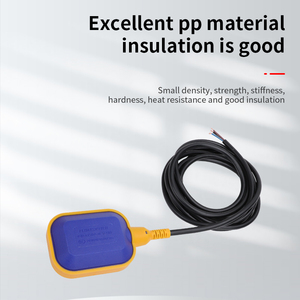 Made in China Square PP/silicone Rubber Floating Ball <strong>Float</strong> <strong>Switch</strong> Water <strong>Level</strong> <strong>Sensor</strong> Equipped with a Heavy Hammer and 2m Cable - Product Image 4