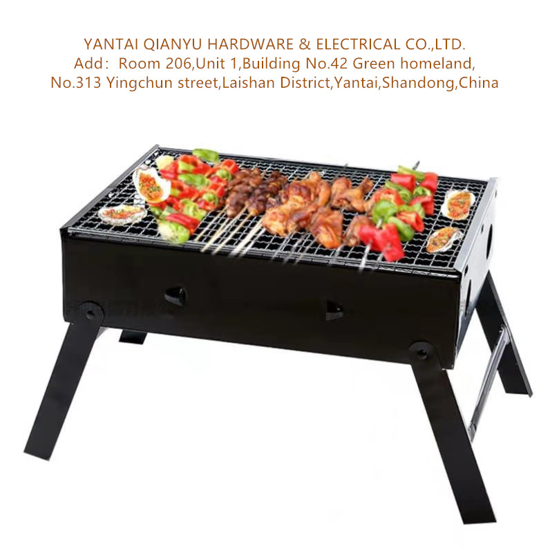 Griglia pieghevole del barbecue del carbone della valigia di campo della stufa di acciaio inossidabile della griglia portatile del carbone 0