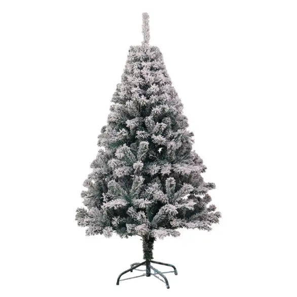 Árbol de Navidad de nieve, pino Artificial de aspecto Natural blanco para decoración de tienda de fiesta, Festival en casa
