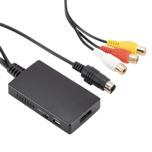 1080p UP Scaler，带RCA & S-Video双输入，PAL/NTSC开关USB电源影音/S-Video转HDMIConverter盒，适用于PS2/N64/VCR - Product Image 3