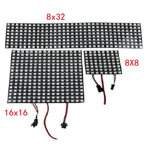 Modulo led pixel light led flessibile full magic color RGB mini pixel screen WS2812B schermo a matrice di punti 8x32 16x16 8x8 - Product Image 2