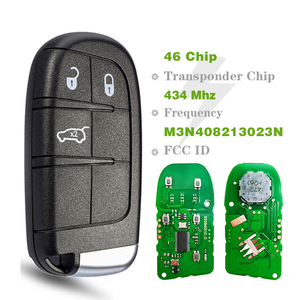 CN086054 M3N40821302 FCC สำหรับ ID46ทั้งหมด434MHz JEEP D-odge Fiat Chrysler M-aserati กุญแจอัจฉริยะสากลไม่จำเป็นต้องปลดล็อคเพื่อนำกลับมาใช้ใหม่ - Product Image 1