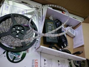 5m 10m 15m WiFiLEDストリップライトRGB防水50502835 DC12V rgbストリングダイオードフレキシブルリボンWiFiコントローラーアダプタープラグ - Product Image 6