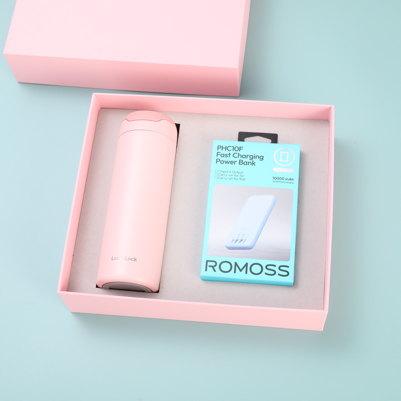 Pink lock cup + power bank