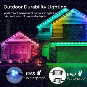 SumaoteスマートRGB + ICレインボー屋外ライト15m 30 LED Alexa Googleアシスタント永続的な毎日の使用新しいプラスチック - Product Image 6
