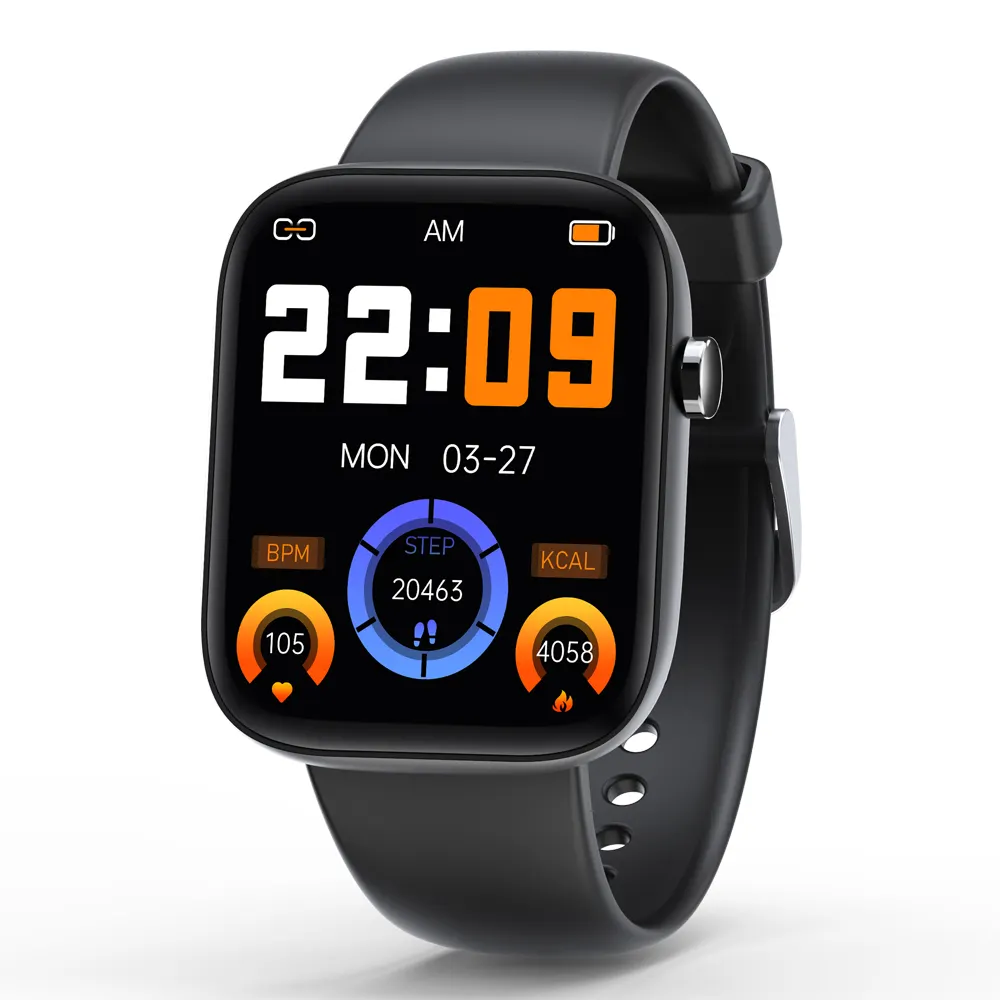 Montre intelligente à écran tactile, fonction d'appel, montre de sport pour téléphone mobile android IOS, vente en gros