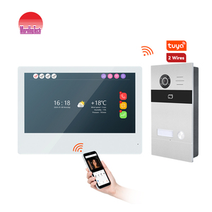 Smart Tuya Video Intercom Timbre Cámara Home Intercom Door Phone 2 Wired Video Door Bell para Villa Easy Install Intercom - Product Image 1