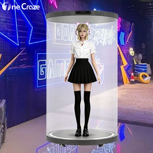 75-inch ai Holographic Pod cabin ảo chào đón người đàn ông màn hình trong suốt tương tác ai <span class=keywords><strong>3D</strong></span> ba chiều kỹ thuật số con người biển hiệu - Product Image 5