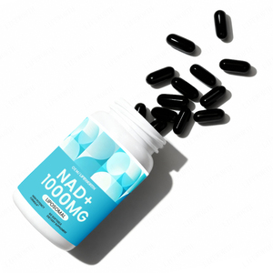 Kapsul Lifeworth NAD+ Liposomal Resveratrol, Pendukung Antioksidan untuk Kesehatan Seluler, Stamina, Penuaan Sehat, Bersertifikasi HACCP GMP - Product Image 1