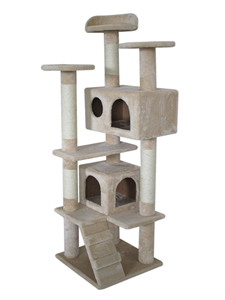 Modern büyük kedi ağacı toptan Sisal kale ile peluş ahşap kınamak mobilya kulesi büyük kediler ve Pet tırmalama ihtiyaçları için