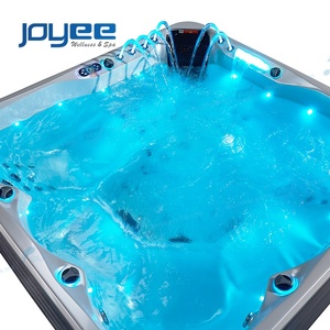 JOYEE büyük boy açık kapalı ev relax masaj spa balboa jakuzi 2/3/5 kişi LED aile parti sıcak satış küvet spa