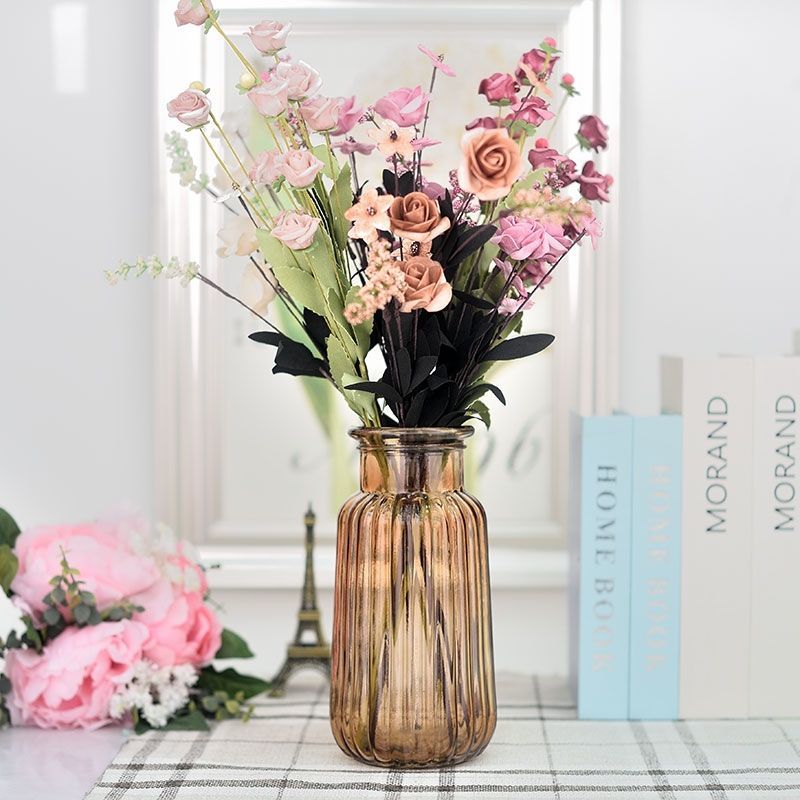 Factory Produced Wholesale Glass Flower Vase for Home Decor