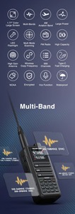 Baofeng Sistema de Intercomunicación Inalámbrico, Walkie Talkie de Alta Potencia de 10W, IP68, Resistente al Agua, UV16, Multibanda, Largo Alcance - Product Image 2