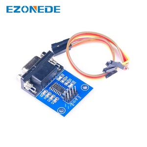 MAX3232 Serial Port RS232แปลง TTL โมดูล DB9 Connector MAX232พร้อม Transceiver ตัวบ่งชี้ - Product Image 6