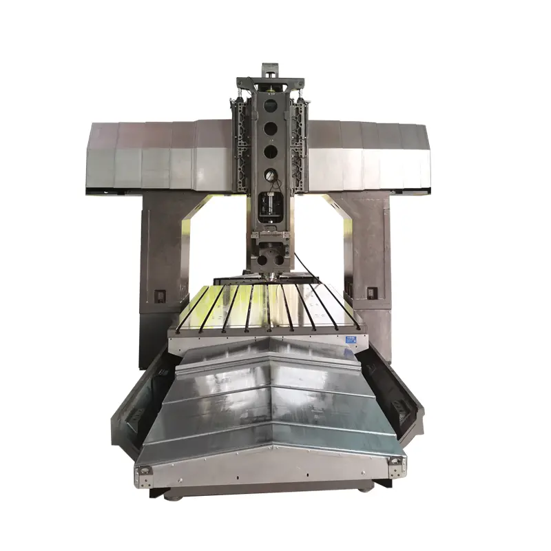 Máquina de fresado CNC de alta resistencia, doble columna, centro de mecanizado de metal multiusos