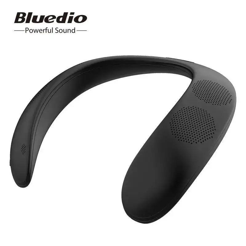 Bluedio HS altoparlante per fascia da collo potente con microfono FM e scheda SD portatile Bluetooth-Speaker wireless