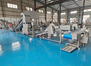 Leafy Vegetable and Fruit Double Times Water <strong>Flow</strong> <strong>Cutting</strong> Sorting Drying Washing Machine Production Line - Product Image 3
