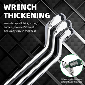 Nhà Máy Chrome mạ đôi bù đắp Vòng cờ lê cờ lê thiết lập đôi End Vòng cờ lê tùy chỉnh OEM Hỗ trợ đôi End Vòng cờ lê - Product Image 3