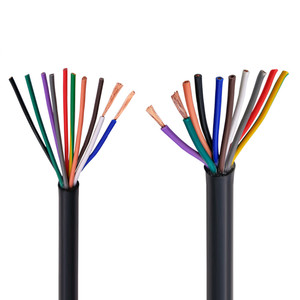 RVVสีดำสาย 17AWG 1.0 มม.2 3 4 5 6 7 8 10 12 16 20 สัญญาณควบคุมลวด - Product Image 1