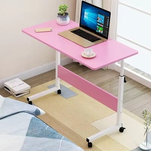 Shaohua Portable <strong>Rolling</strong> Desk Small <strong>Computer</strong> Desk Adjustable Height Mobile Stand up Desk Storage <strong>Table</strong> - Product Image 2