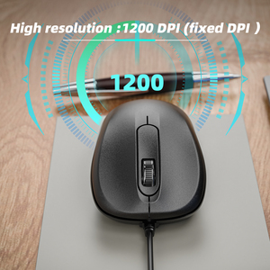 Mouse USB per Laptop portatile Business Home Office 3D ergonomico Mouse 1200DPI Mouse ottico Computer Tablet Mouse cablato Mouse - Product Image 5