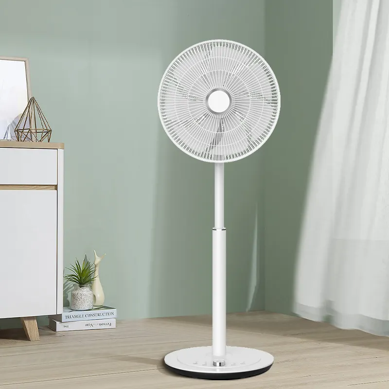 RUNAL Electric AC DC BLDC Pedestal Tower Smart Wifi Recarregável Floor Standing Fan Com Controle Remoto Para Casa