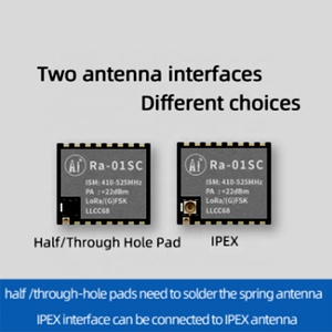 Ra-01 Ra-01SC LoRa周波数モジュールSPI UARTインターフェイスLLCC68 433MHZ Wifiワイヤレス送信LoRaモジュール433MHZ RFモジュール - Product Image 5