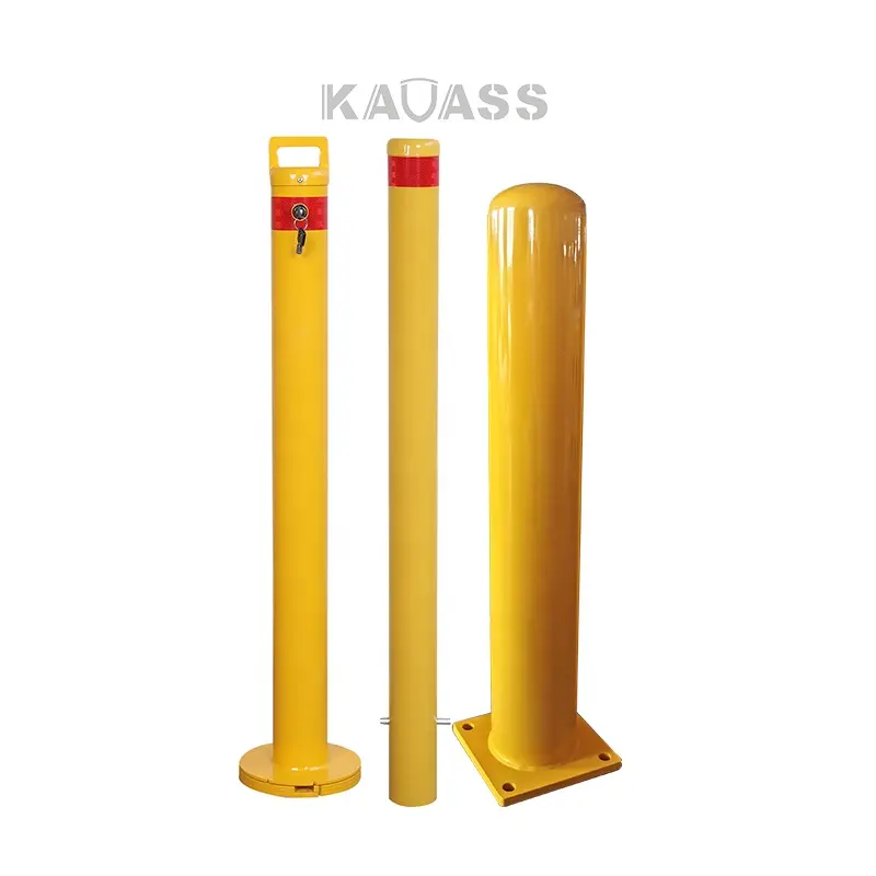 KAVASS 89 мм 114 мм 6 дюймов желтая сверхпрочная Металлическая стальная неподвижная Съемная парковочная столбик столбики цена