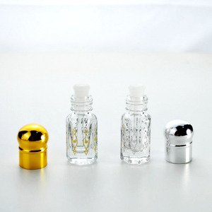 3ml 6ml 12ml八角形アター香水オイルガラスボトルガラススティック付き - Product Image 2