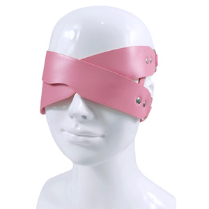 热销女性色情面具皮革男性sm面具头束缚面具性玩具