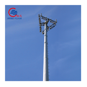 Mạ kẽm ống đơn tháp Viễn Thông tháp lưới ăng ten thép cực Thiết bị phân phối điện - Product Image 3