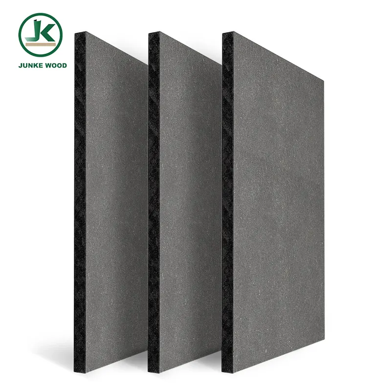 Panneau mdf hdf à noyau noir, grade e1, 2mm, 3mm, 4mm, 5mm, 8mm, 15mm, 18mm, fabriqué en chine