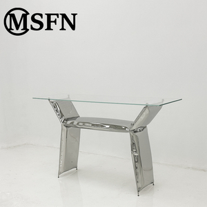 MSFN Ban Đầu Thép Không Gỉ Tempered Glass Top Giao Diện Điều Khiển Bảng Nghệ Thuật Điêu Khắc Hiện Đại Phòng Khách Sang Trọng Giọng Bảng - Product Image 2