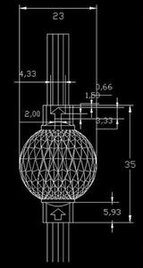 30 Pixels/Set <strong>23mm</strong> Addressable RGB 3D <strong>LED</strong> Pixel Ball Light DC12V WS2811 IC 2LEDs/0.48W IP68 Clear/Black Wire 3 Core XConnect - Product Image 4