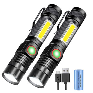 XHP50LED Cob SeitenlichtFlutlichtスーパーヘル18650 wiederaufladbare wasserdichte starke leichte kleine taktischeTTaschenlampe