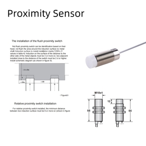 M18 sensore di prossimità capacitivo a lunga distanza con LED 24V NPN e PNP In-Type induttivo - Product Image 2