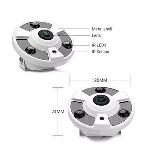 Cámara de seguridad IP de Metal, videovigilancia de 2MP, H.265, ojo de pez panorámico, 8MP, POE, vigilancia, 360 grados, IPC, 5MP, con micrófono - Product Image 4