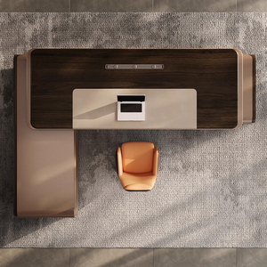 Mobília moderna luxuosa L-dada forma do escritório executivo, mesa de escritório, grupo da cadeira da mesa do escritório, projeto moderno, mesa do escritório do chefe - Product Image 4